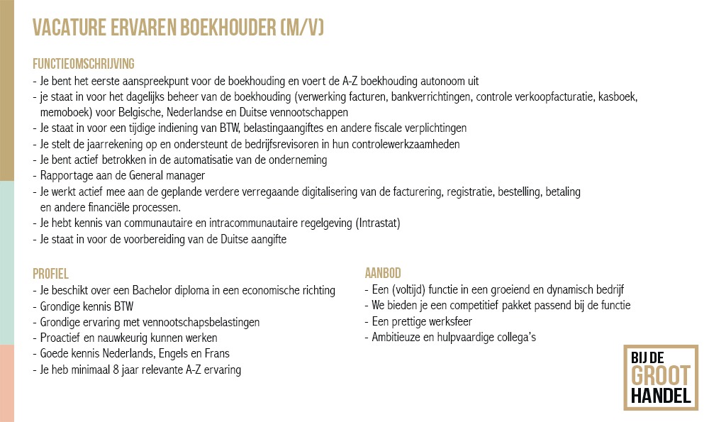 Werken bij 'Bij De Groothandel' Over Bij de Groothandel Grootste assortiment Veel kennis Klantenservice via email en
